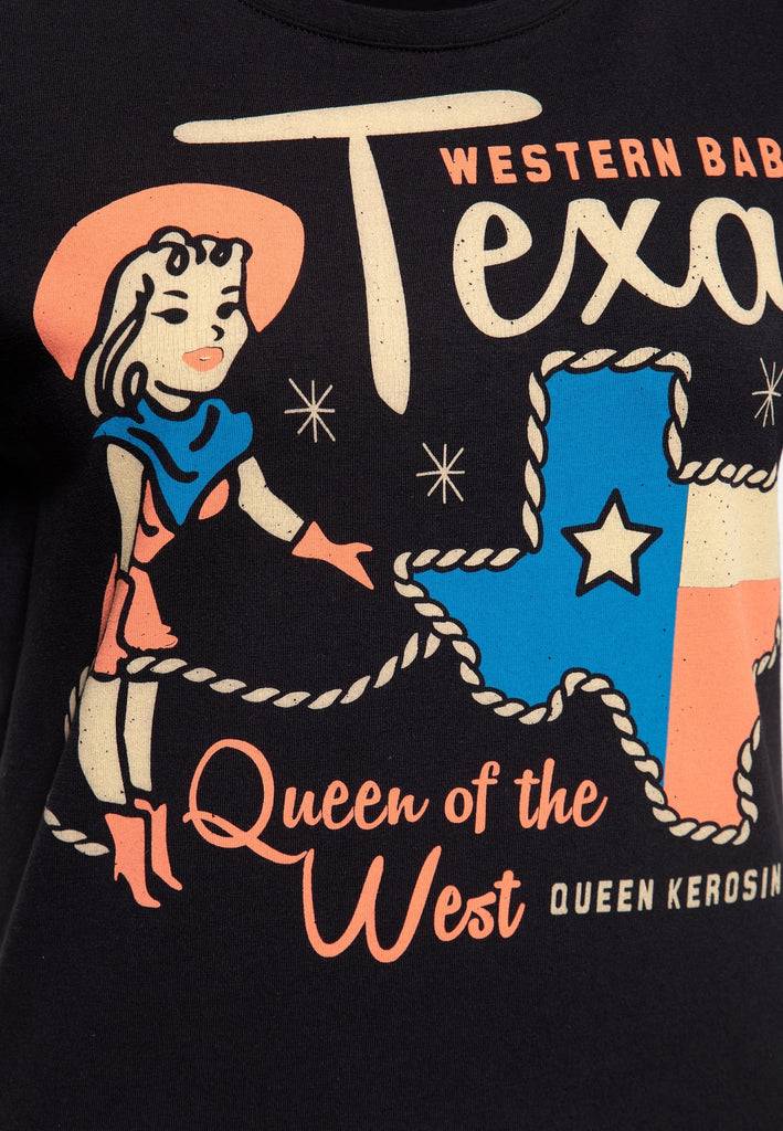 Queen Kerosin T-Shirt «Western Babes» Günstig kaufen