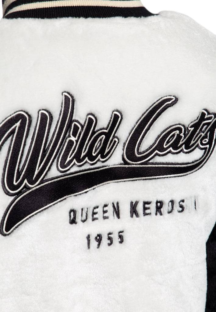 Queen Kerosin College Fake-Fur Jacke «Wild Cats» Begrenztes Angebot