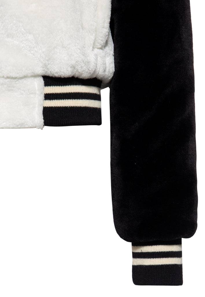 Queen Kerosin College Fake-Fur Jacke «Wild Cats» Begrenztes Angebot