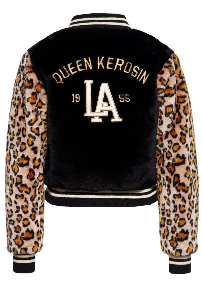 Queen Kerosin College Fake-Fur-Jacke «L.A. 55» Online Shopping