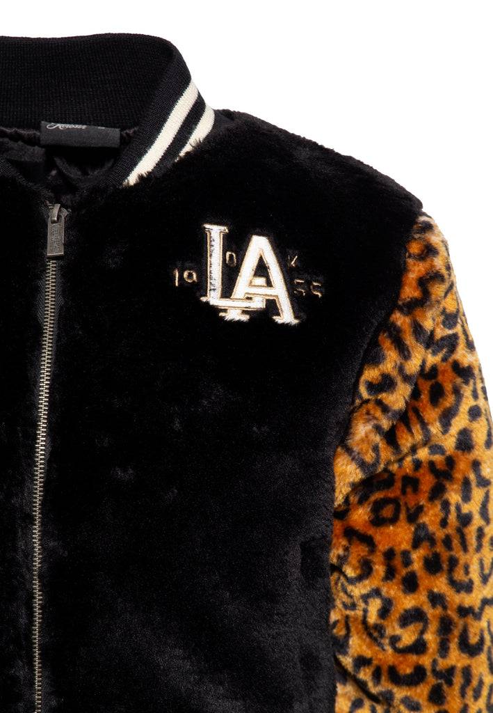 Queen Kerosin College Fake-Fur-Jacke «L.A. 55» Online Shopping