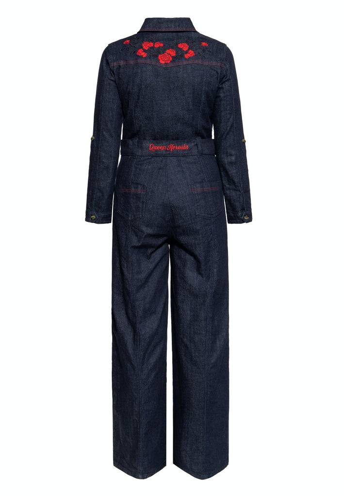 Queen Kerosin Western Overall «Roses» Cyber Monday