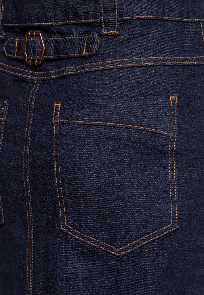 Queen Kerosin Denim Workwear Pencil Rock «Cinch Back» Vatertagsangebot