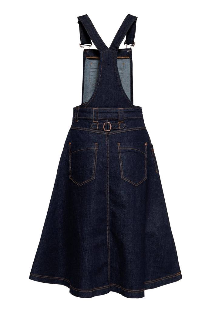 Queen Kerosin Denim Swing Latz-Kleid Valentinstagsangebot