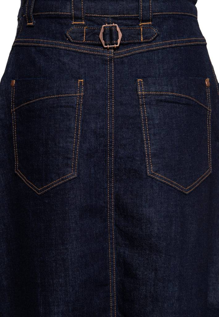 Queen Kerosin Denim Swing Latz-Kleid Valentinstagsangebot