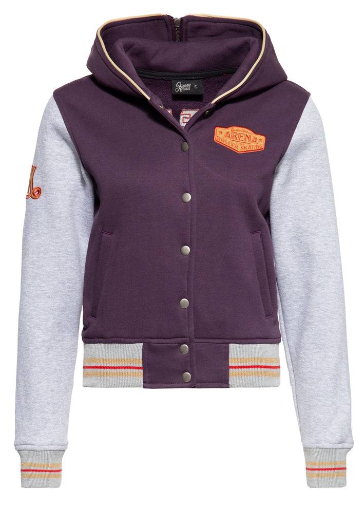 Queen Kerosin College Sweatjacke «Rollerway» Sonderangebote