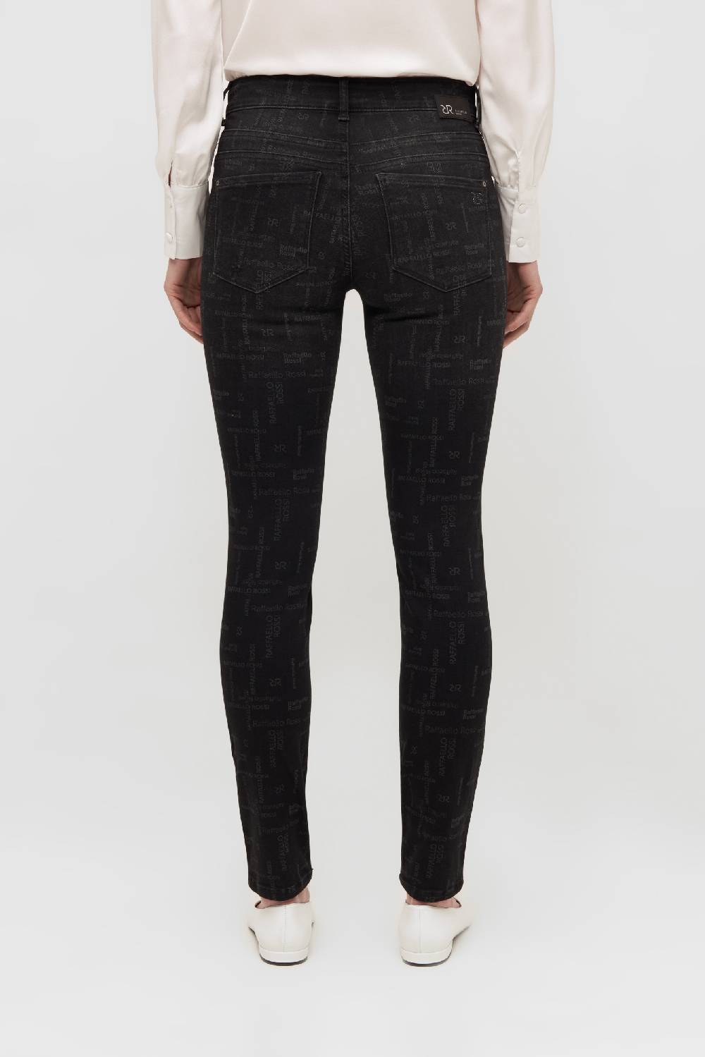 ﻿Raffaello Rossi 5-Pocket Skinny lang Mid Waist gemustert: AMAL L Online