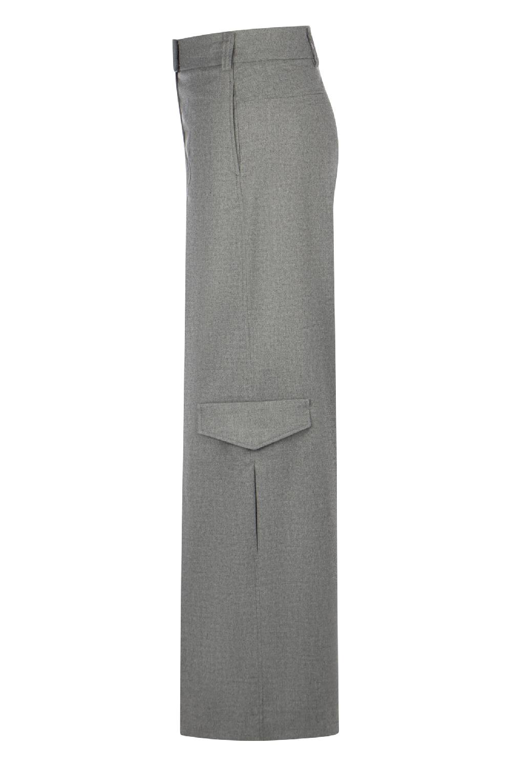 Raffaello Rossi Cargo Wide Leg lang High Waist grau: JASCHA Auslauf