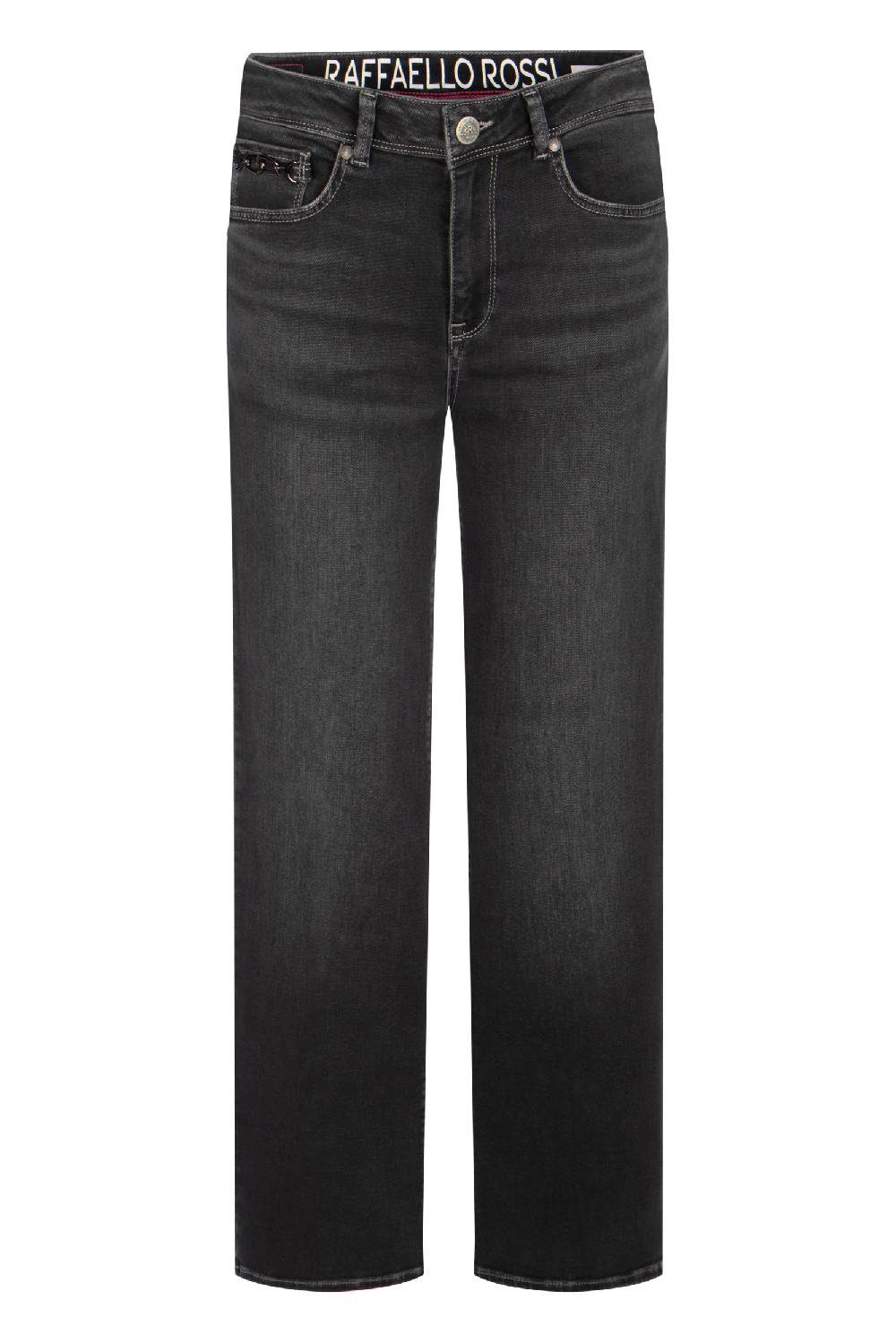 Raffaello Rossi Marlenehose Straight lang Mid Waist grau: KIRA B Angebote