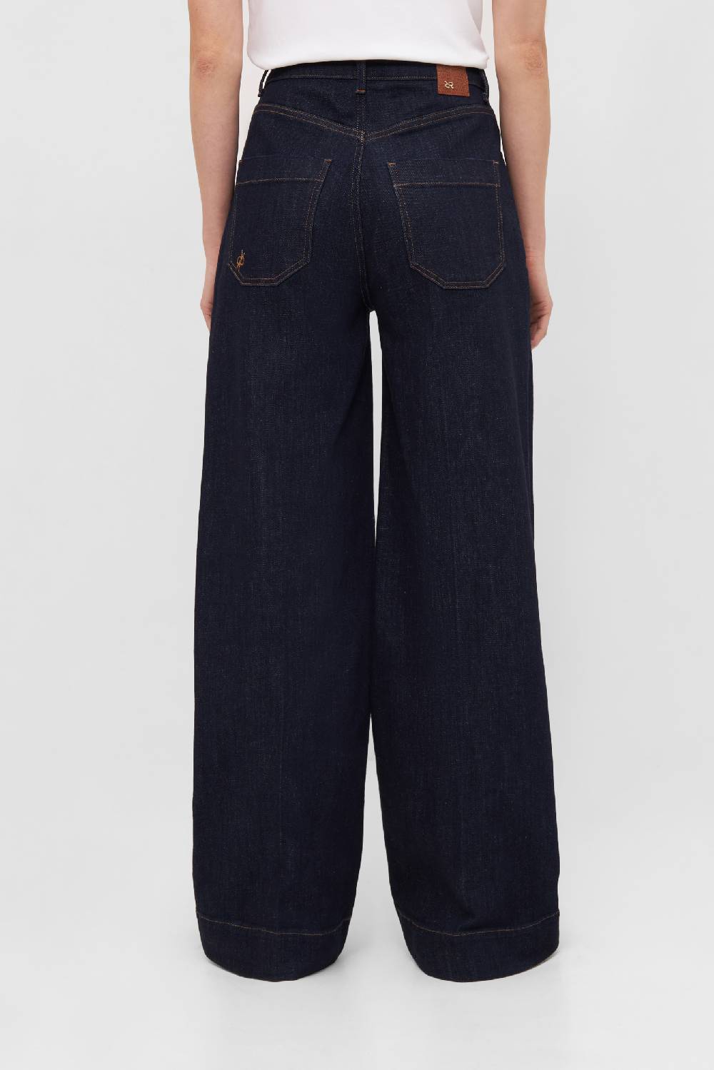 Raffaello Rossi 5-Pocket Wide Leg verkürzt -6/8 High Waist blau: MIRU Blitzverkäufe