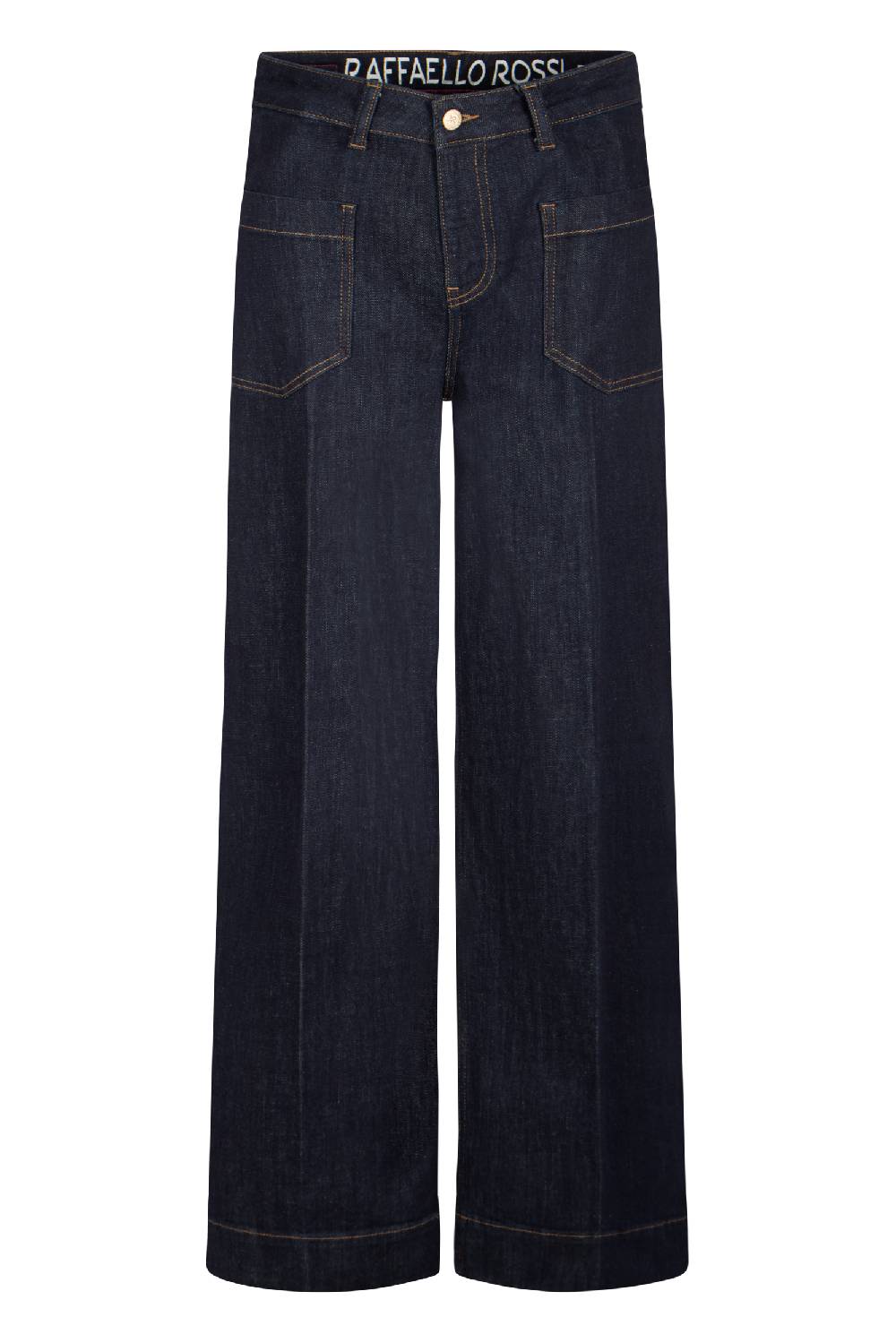 Raffaello Rossi 5-Pocket Wide Leg verkürzt -6/8 High Waist blau: MIRU Blitzverkäufe