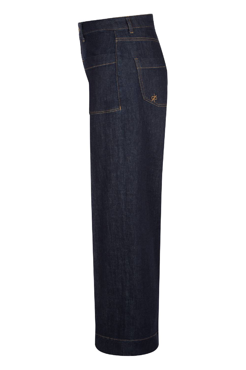 Raffaello Rossi 5-Pocket Wide Leg verkürzt -6/8 High Waist blau: MIRU Blitzverkäufe