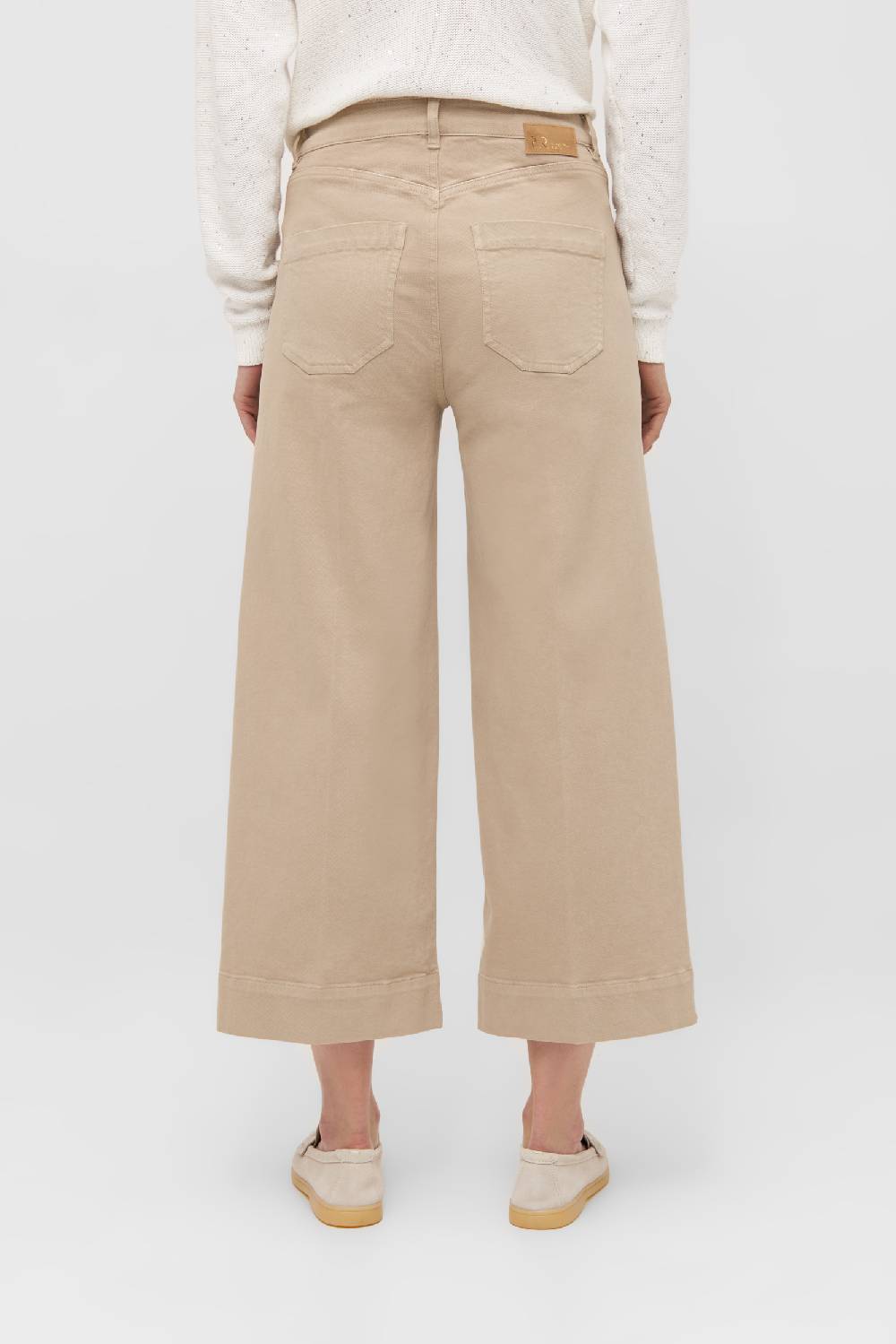 Raffaello Rossi Bootcut Wide Leg verkürzt -7/8 High Waist beige: MIRU 6/8 Online