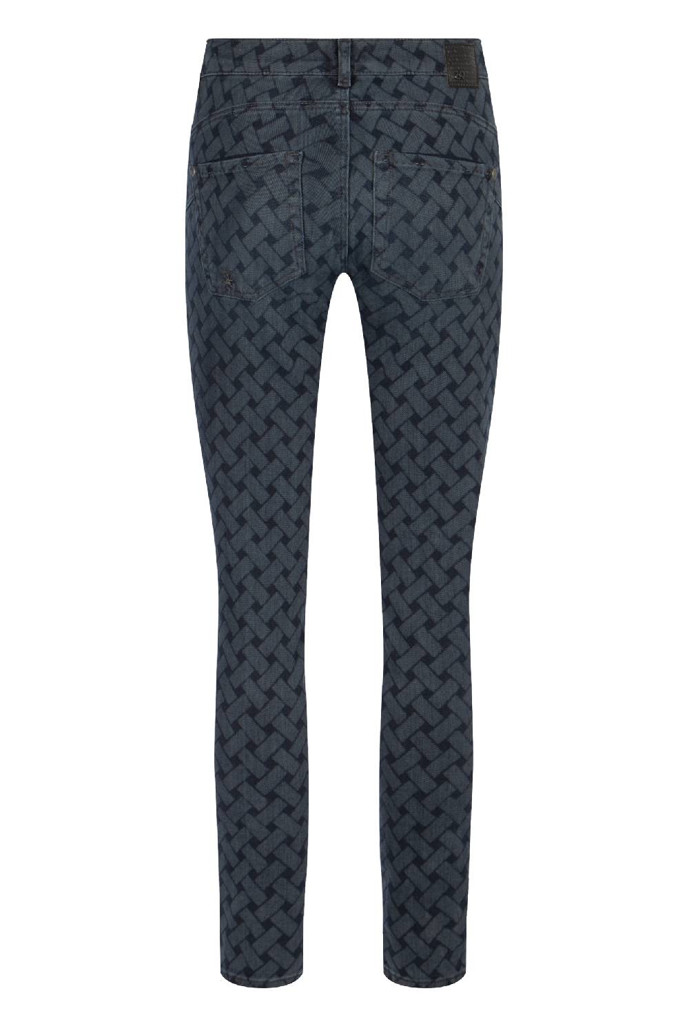 Raffaello Rossi 5-Pocket Slim lang Mid Waist gemustert: SUZY L im Angebot
