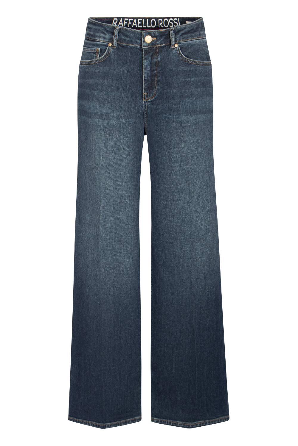 Raffaello Rossi Bootcut Wide Leg lang High Waist blau: SVENTY Online Outlet