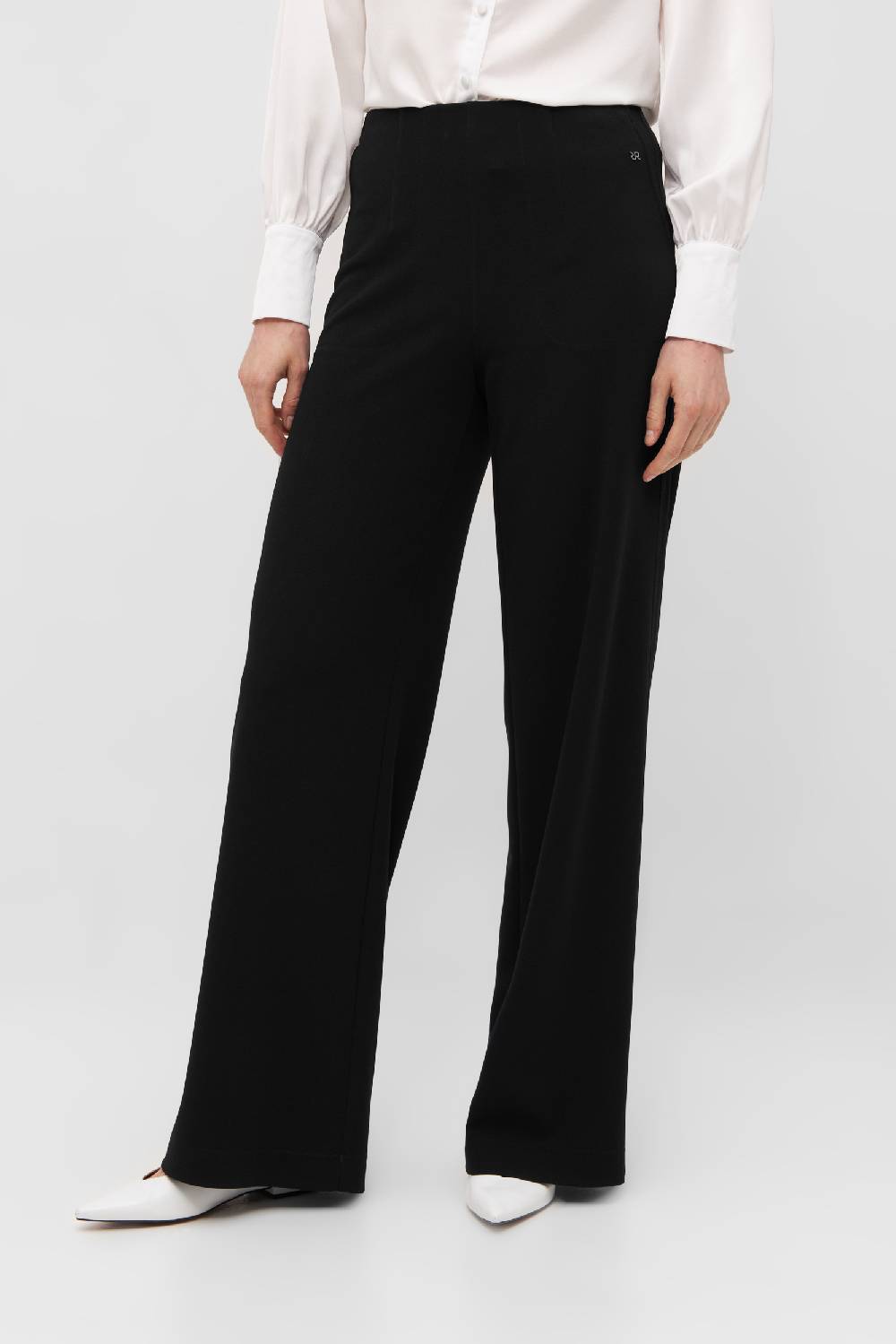 Raffaello Rossi Marlenehose Wide Leg lang High Waist blau: VIKA