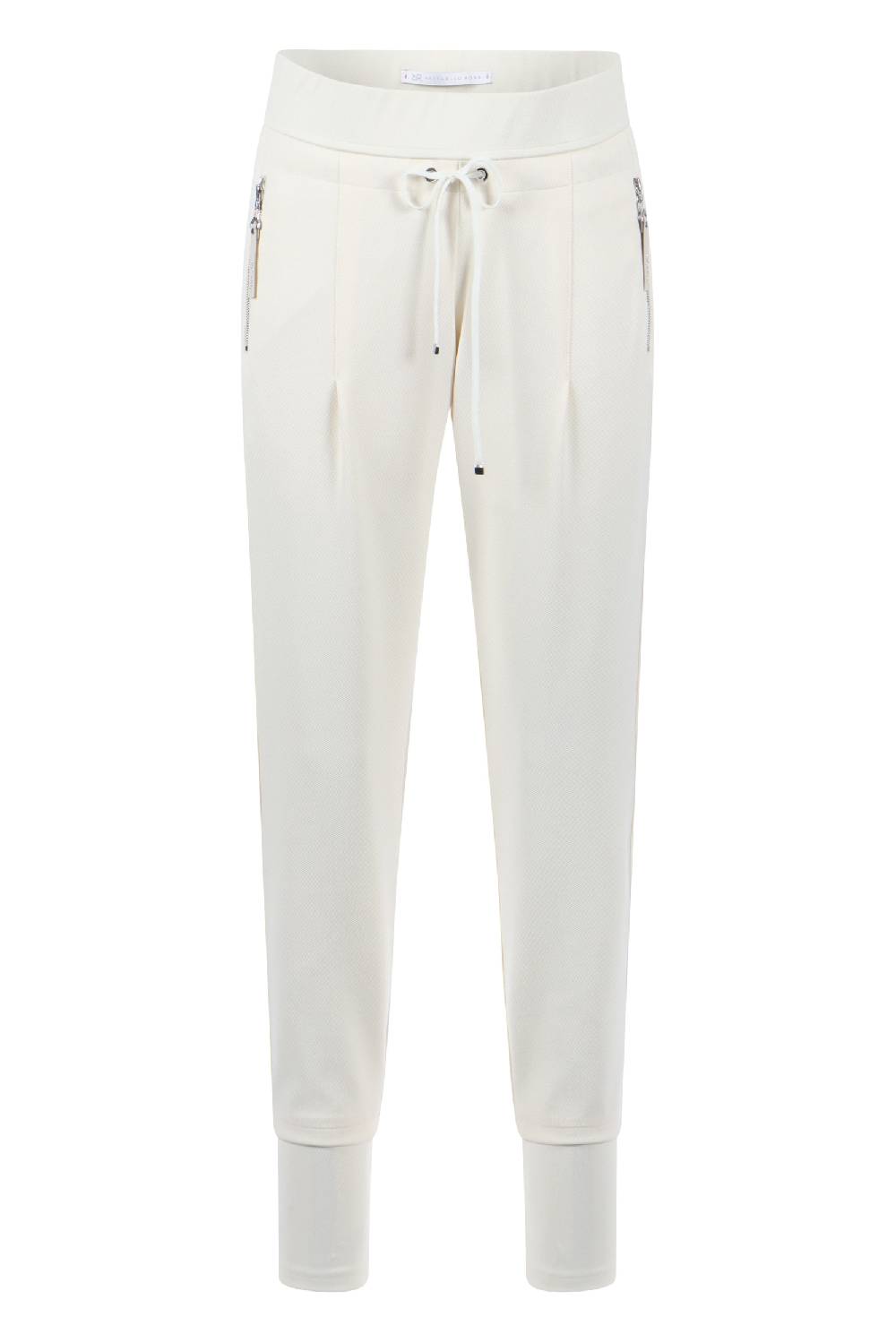 Raffaello Rossi Joggpant Relaxed verkürzt -7/8 Mid Waist weiß: CANDY O Auslauf