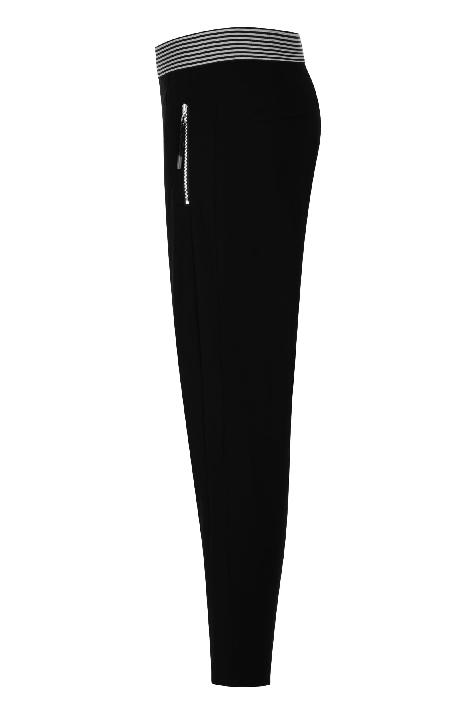 Raffaello Rossi Joggpant Relaxed verkürzt -7/8 Mid Waist schwarz: NATINA RIBBON im Angebot