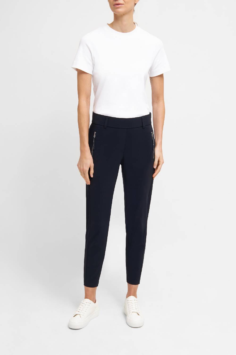 Raffaello Rossi Joggpant Relaxed verkürzt -7/8 Mid Waist schwarz: NATINA SPORT Schlussverkauf