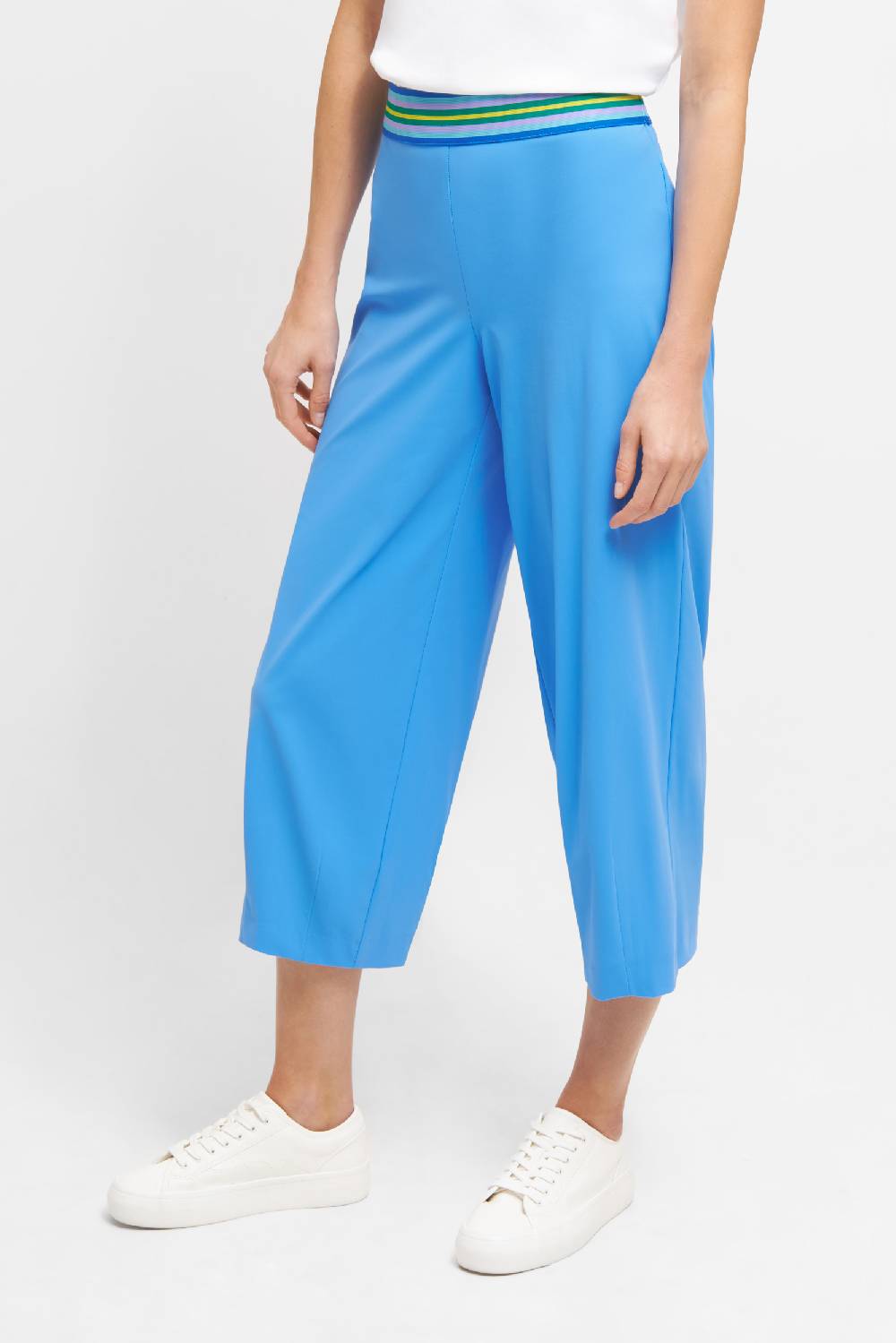 Raffaello Rossi Joggpant Relaxed verkürzt -6/8 Mid Waist blau: SALLY 6/8 RIBBON