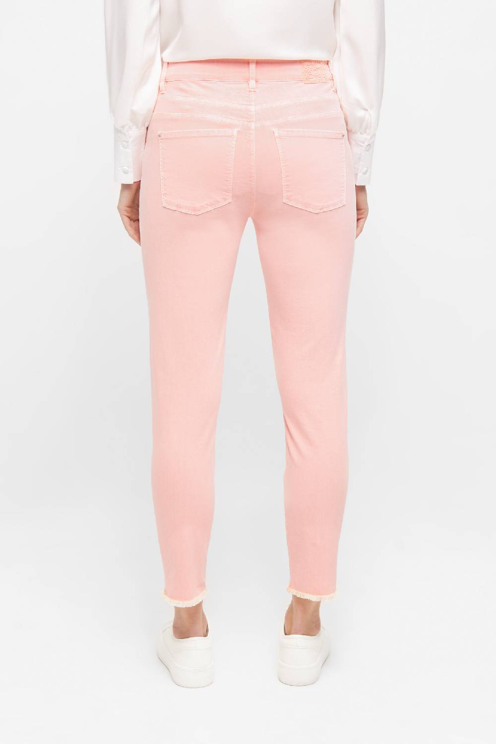 Raffaello Rossi 5-Pocket Slim verkürzt -7/8 Mid Waist rot: AMAL 7/8 Blitzverkäufe