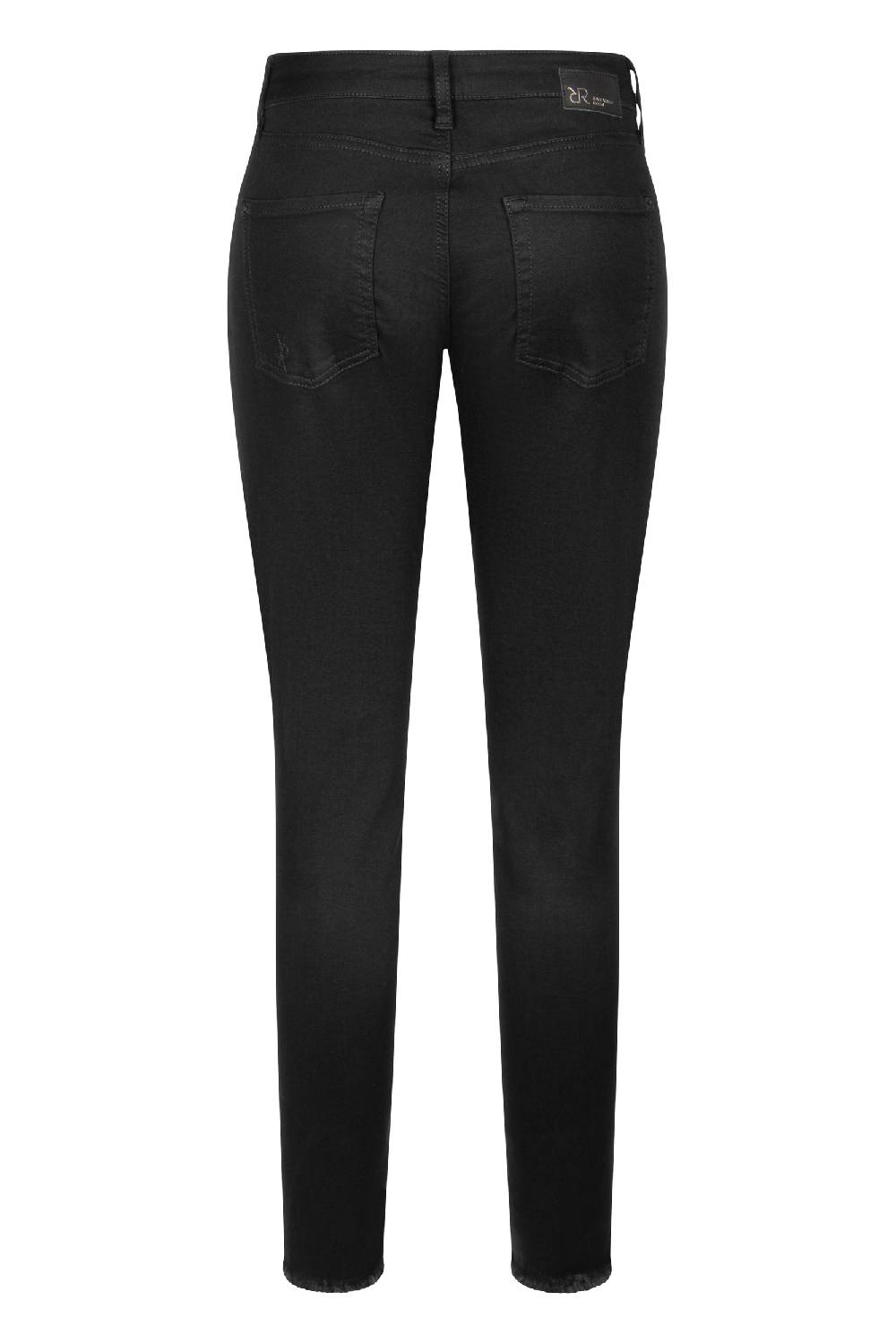 Raffaello Rossi 5-Pocket Slim verkürzt -7/8 Mid Waist schwarz: JANE Outlet