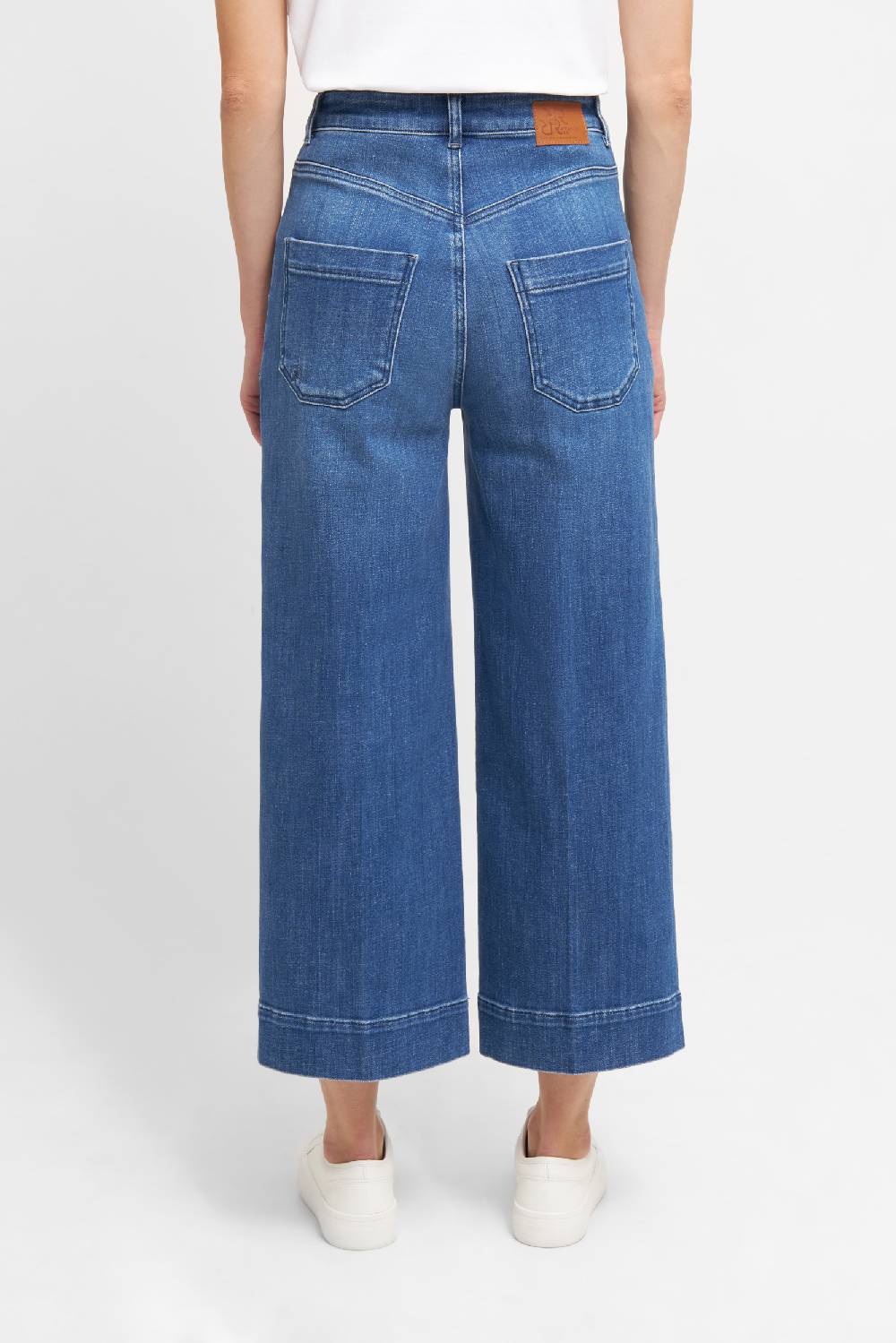 Raffaello Rossi 5-Pocket Wide Leg verkürzt -6/8 High Waist blau: MIRU 6/8 Angebote