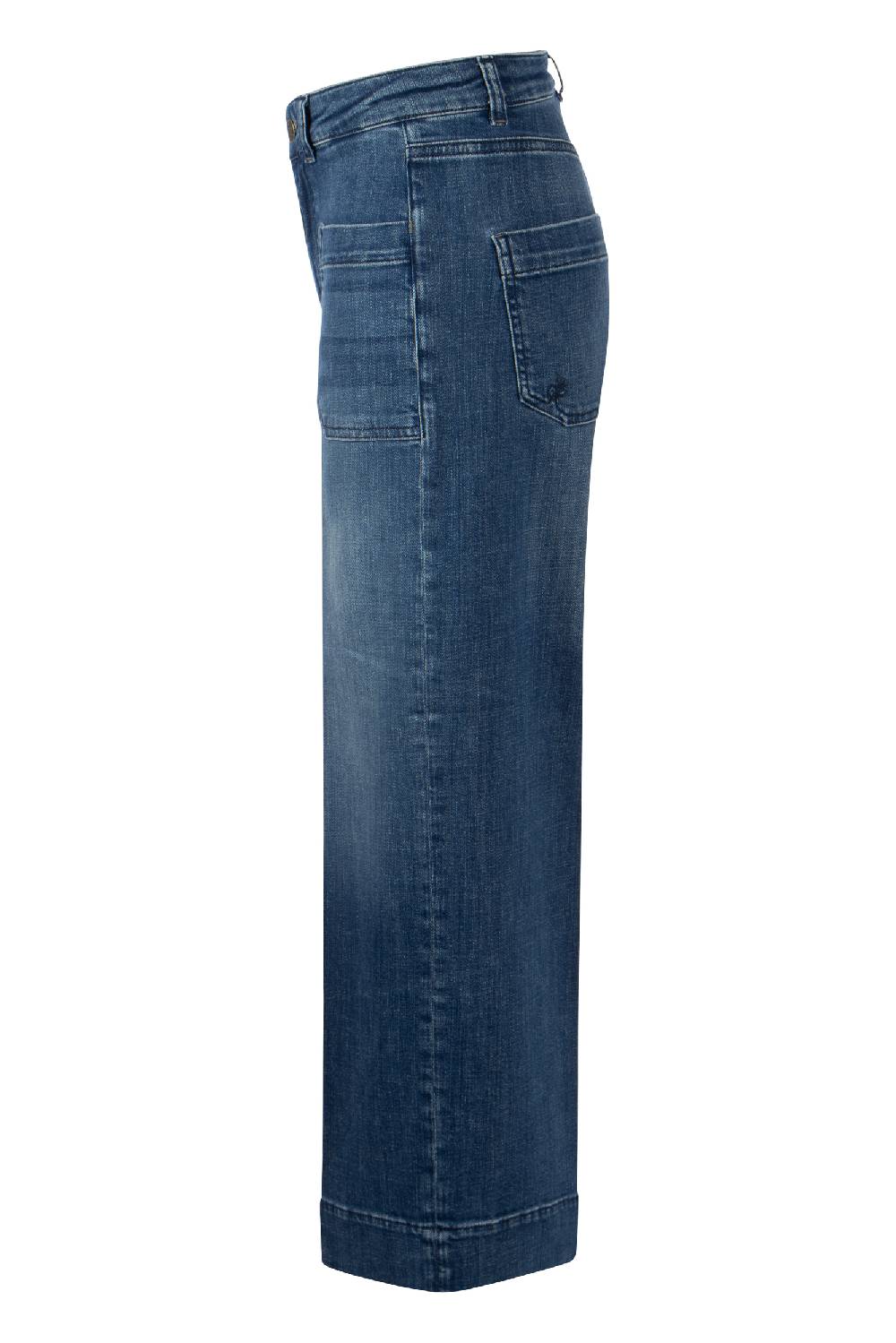 Raffaello Rossi 5-Pocket Wide Leg verkürzt -6/8 High Waist blau: MIRU 6/8 Angebote