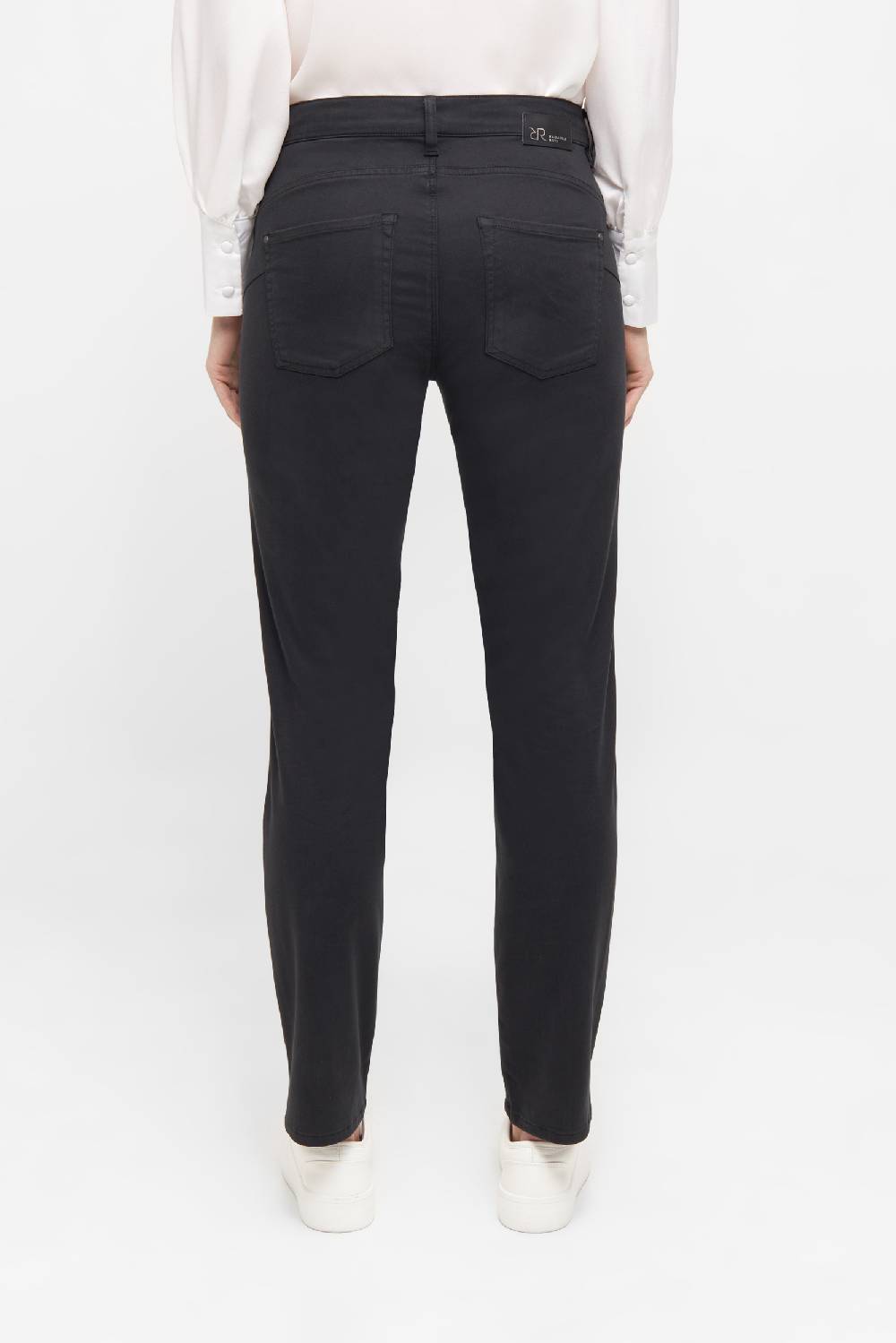Raffaello Rossi 5-Pocket Slim lang Mid Waist schwarz: SUZY Schlussverkauf
