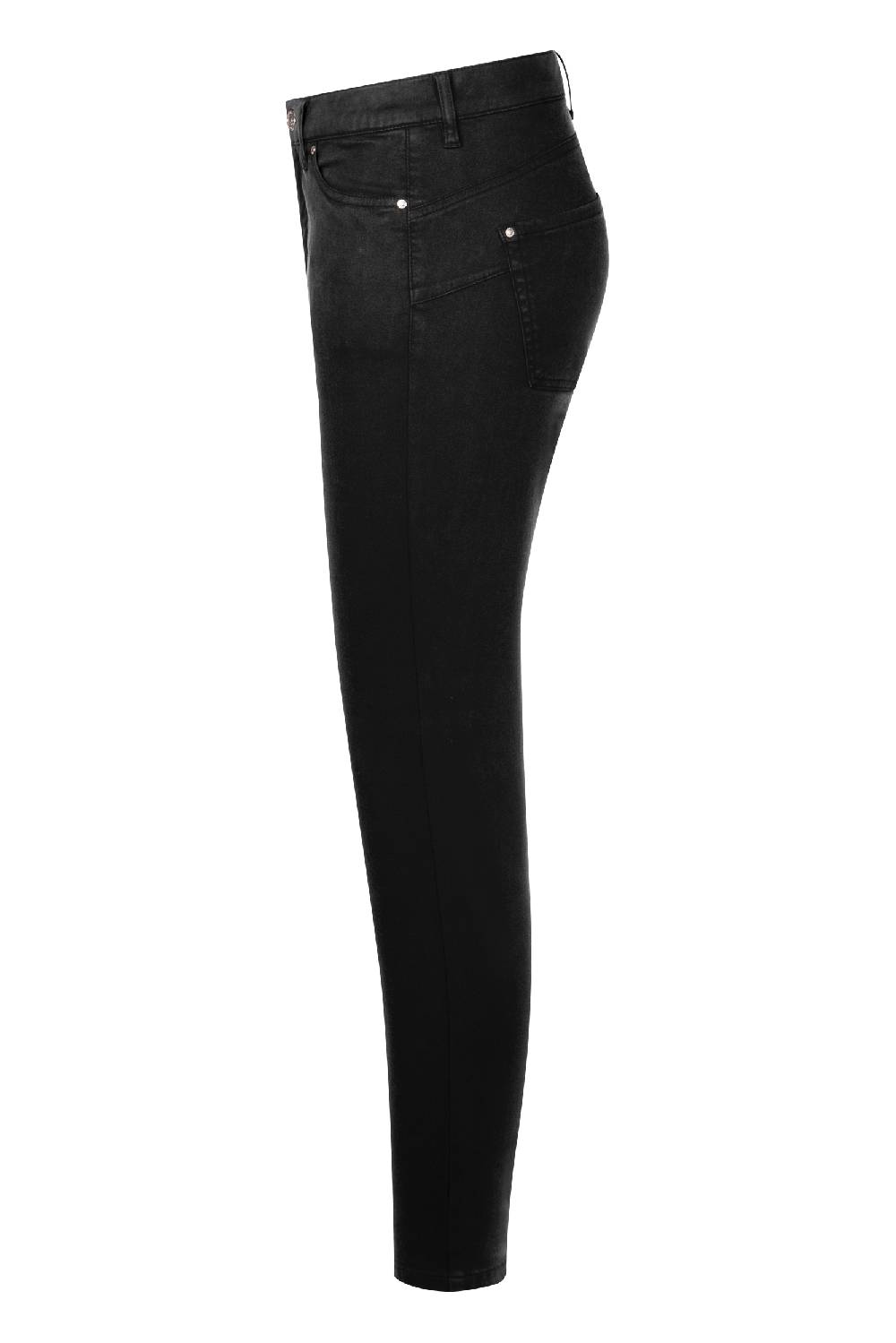 Raffaello Rossi 5-Pocket Slim lang Mid Waist schwarz: SUZY Schlussverkauf