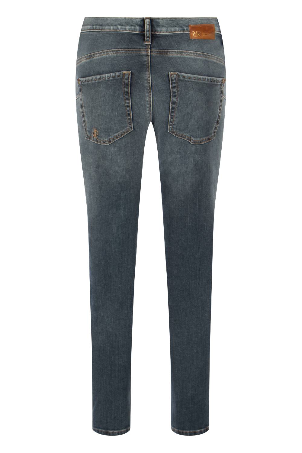 Raffaello Rossi 5-Pocket Slim lang Low Waist grau: SUZY Fabrikverkauf