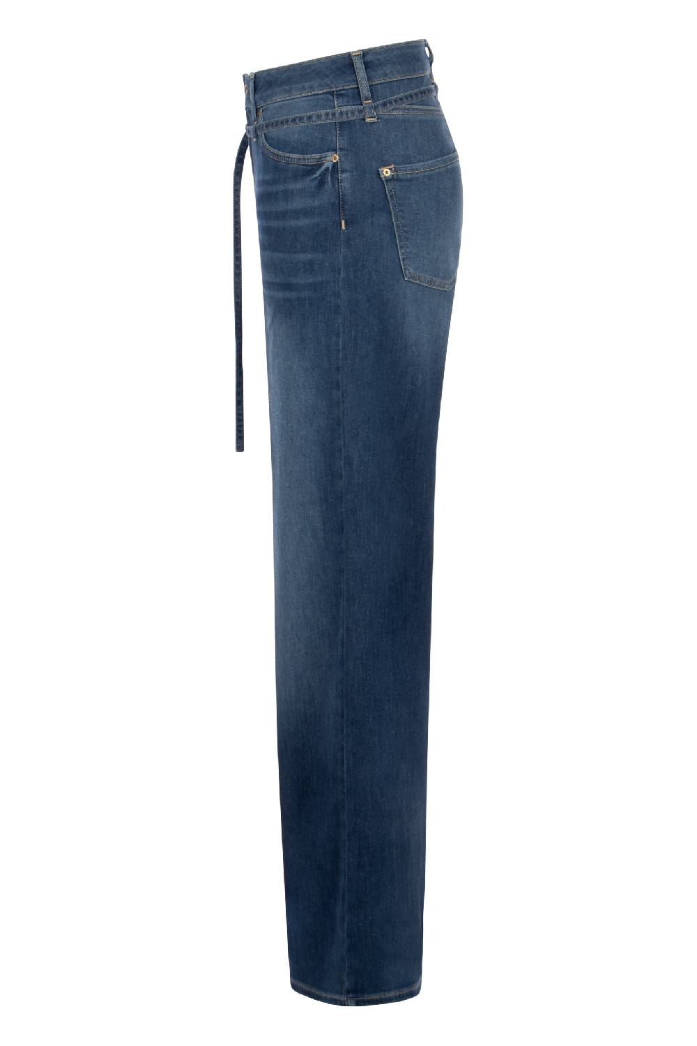Raffaello Rossi 5-Pocket Wide Leg lang High Waist blau: SVENTY B Meist gekauft