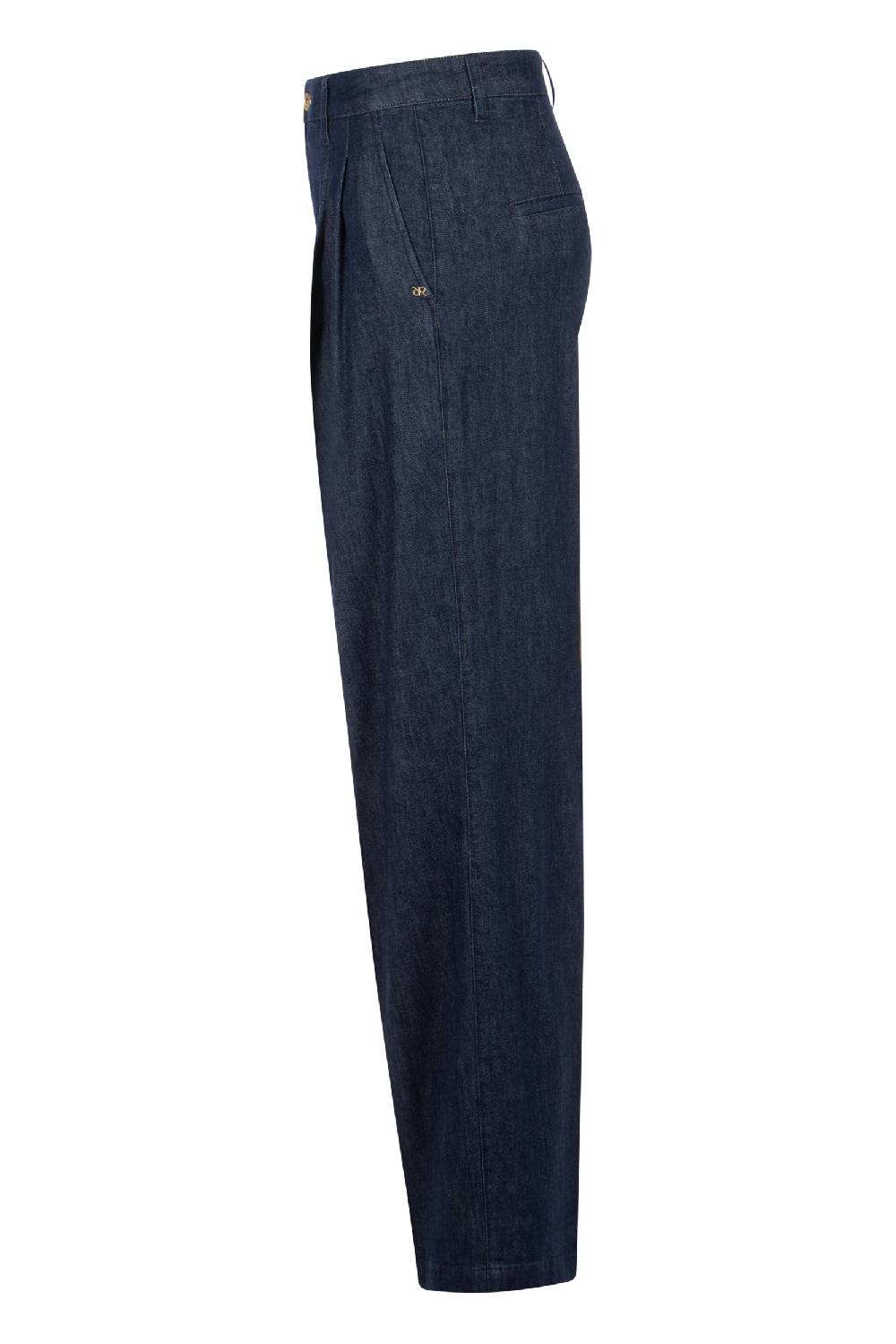 Raffaello Rossi 5-Pocket Wide Leg lang High Waist blau: TARA Blitzverkäufe