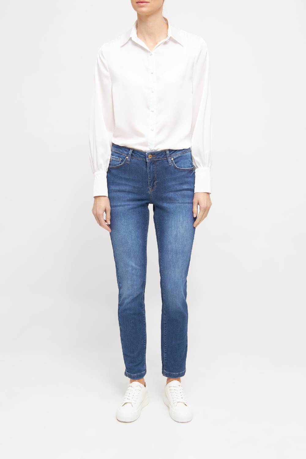 Raffaello Rossi 5-Pocket Slim lang Mid Waist schwarz: VIC Online