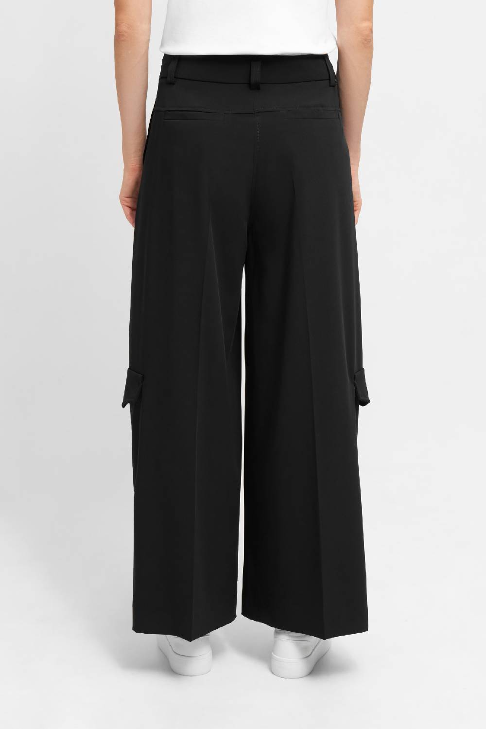 Raffaello Rossi Cargo Wide Leg verkürzt -7/8 High Waist schwarz: JASCHA Hotsell