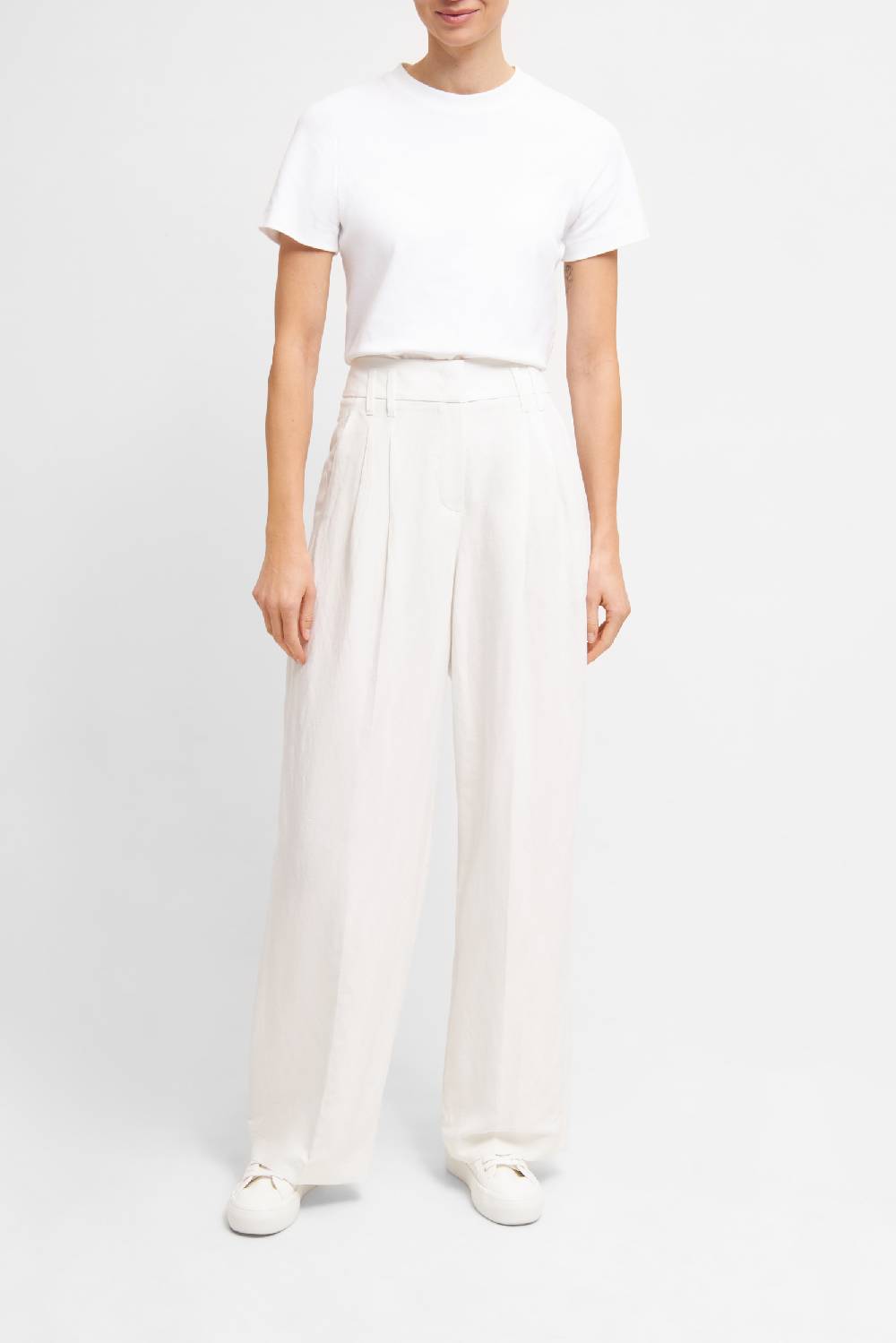 Raffaello Rossi Marlenehose Wide Leg lang High Waist beige: MAYLA im Angebot
