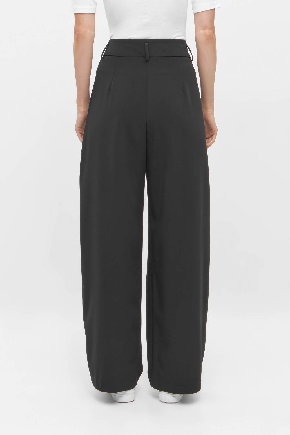 Raffaello Rossi Bundfaltenhose Wide Leg lang High Waist schwarz: MAYLA Fabrikverkauf