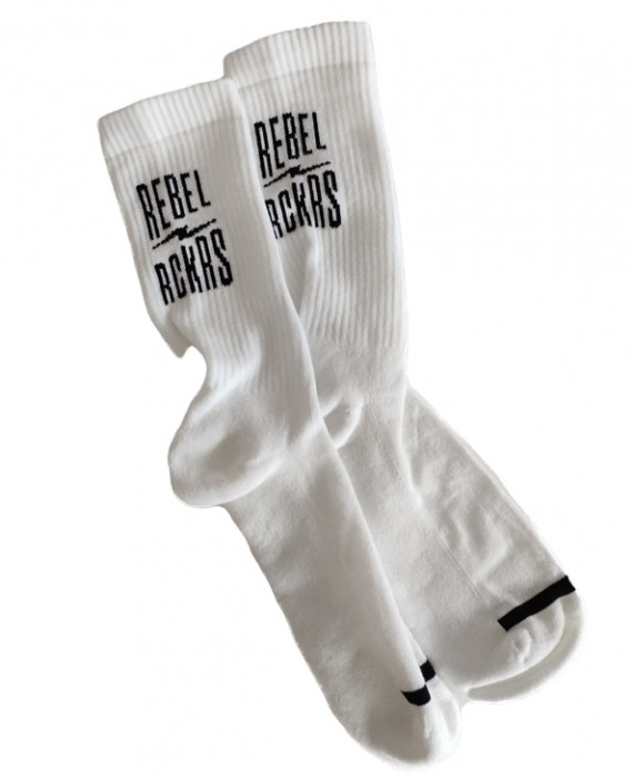 Rebel Rockers Font Sneaker Sock white Bis zu 60% Rabatt