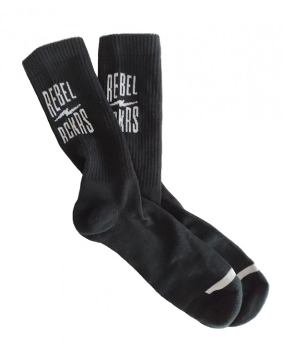 Rebel Rockers Font Sneaker Sock black Meist gekauft