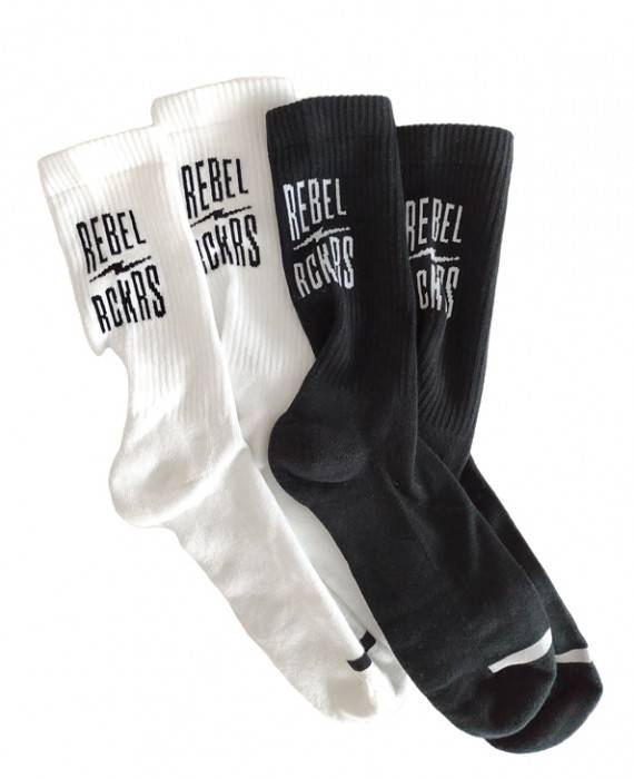 Rebel Rockers Font Sneaker Sock black Meist gekauft