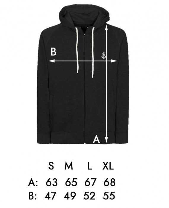 Rebel Rockers Girl Anchor Zipper im Angebot