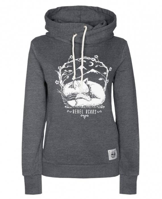 Rebel Rockers Fox Twisted Hooded Blitzverkäufe