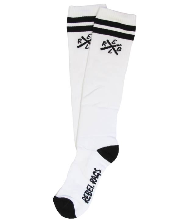 Rebel Rockers Tube Sock X wht Neuheiten