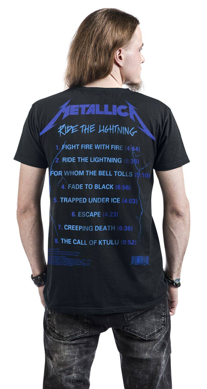 EMP "Ride The Lightning" T-Shirt schwarz von Metallica im Angebot