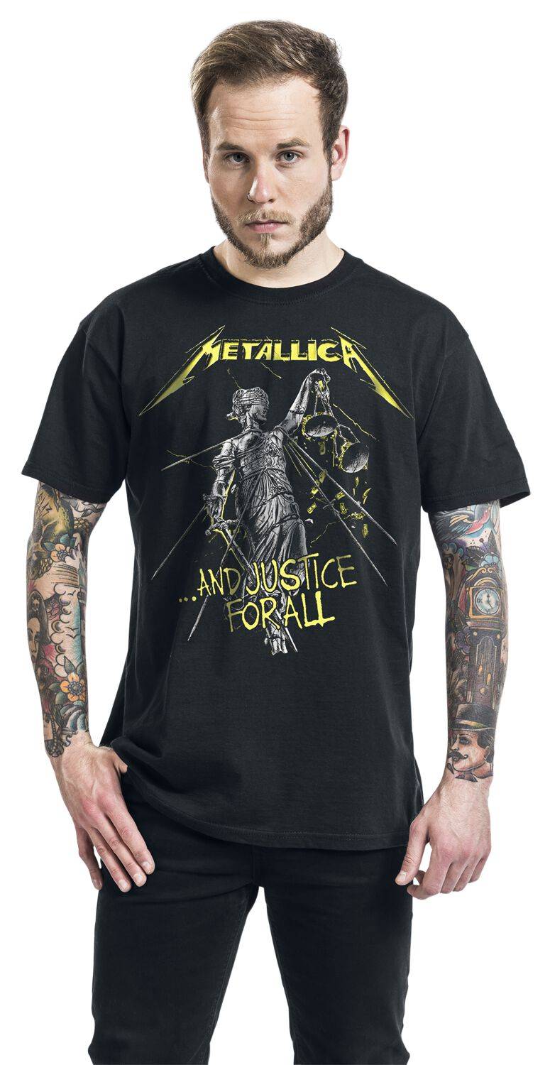 EMP " And Justice For All - Tracklist" T-Shirt schwarz von Metallica Schlussverkauf
