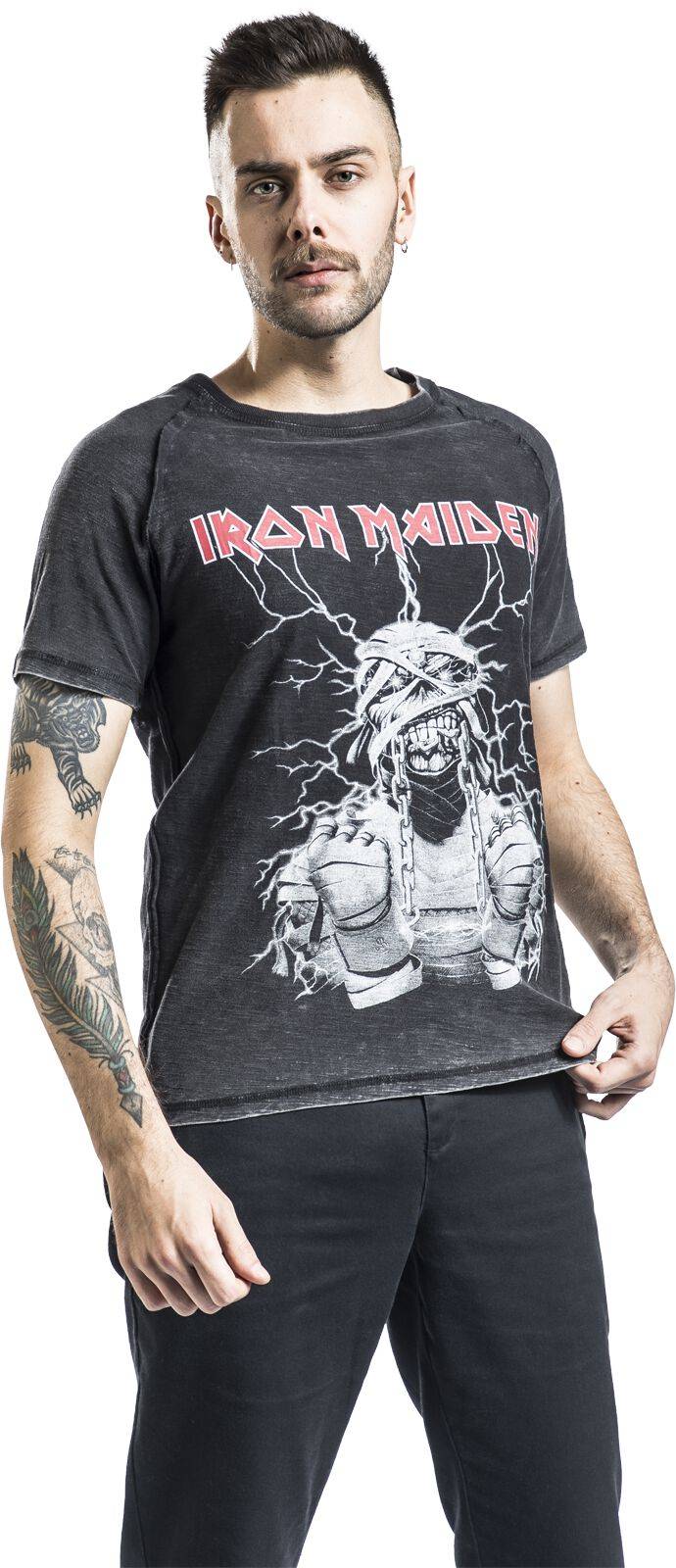 EMP "EMP Signature Collection" T-Shirt dunkelgrau/grau von Iron Maiden Günstiger Verkauf