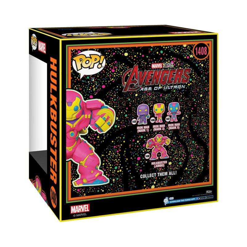 EMP "Hulkbuster (Blacklight) (Jumbo Pop!) Vinyl Figur 1408" Funko Pop! multicolor von Iron Man Günstiger Verkauf