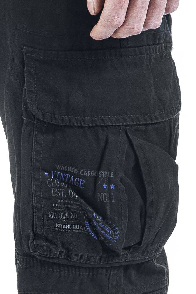 EMP "Pure Vintage Trousers" Cargohose schwarz von Brandit Auslauf