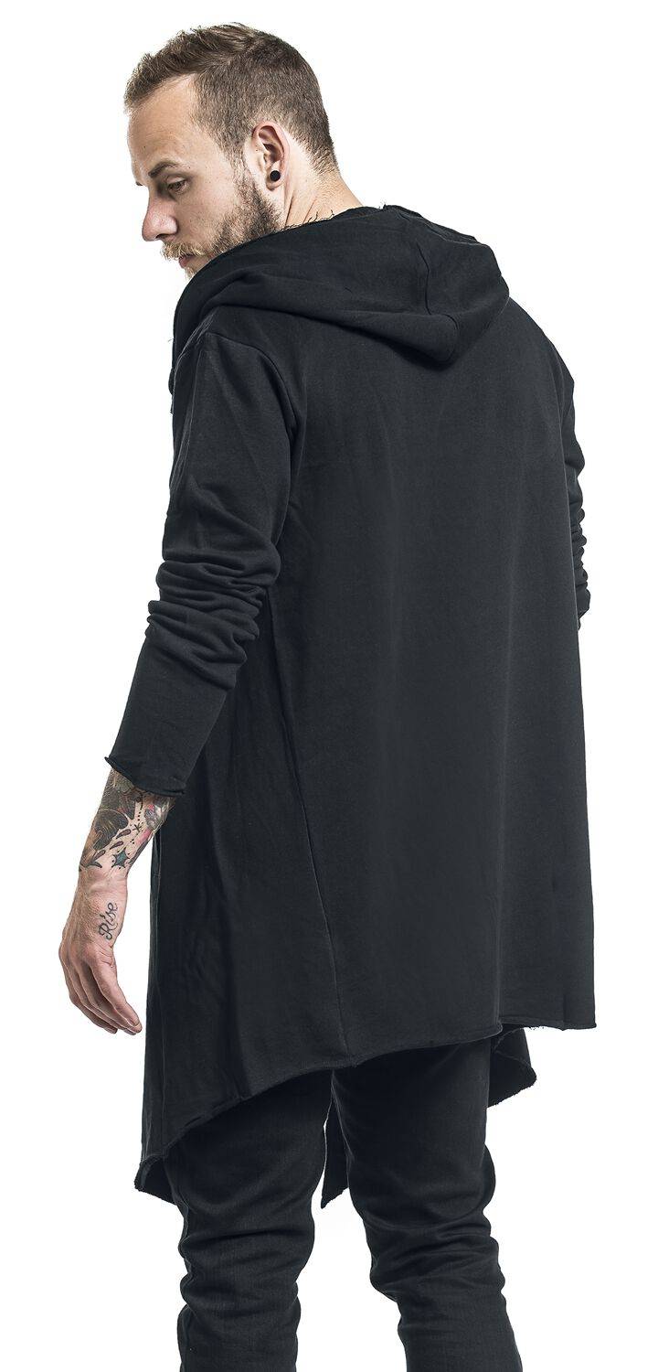 EMP "Long Hooded Open Edge Cardigan" Cardigan schwarz von Urban Classics Verkauf