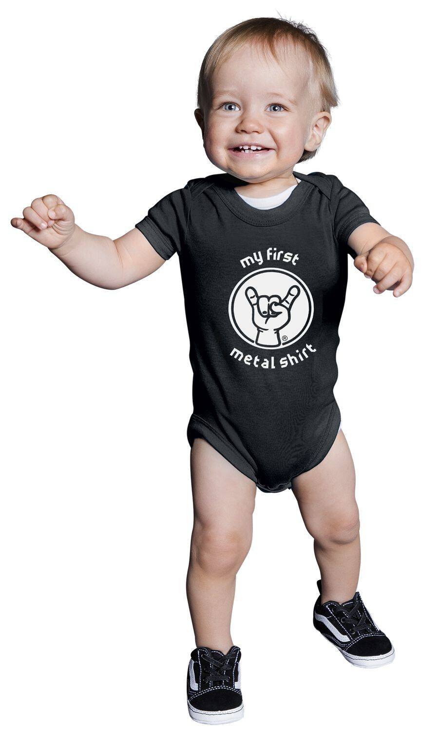 EMP "My First Metal Shirt" Body schwarz von Metal Kids Fabrikverkauf